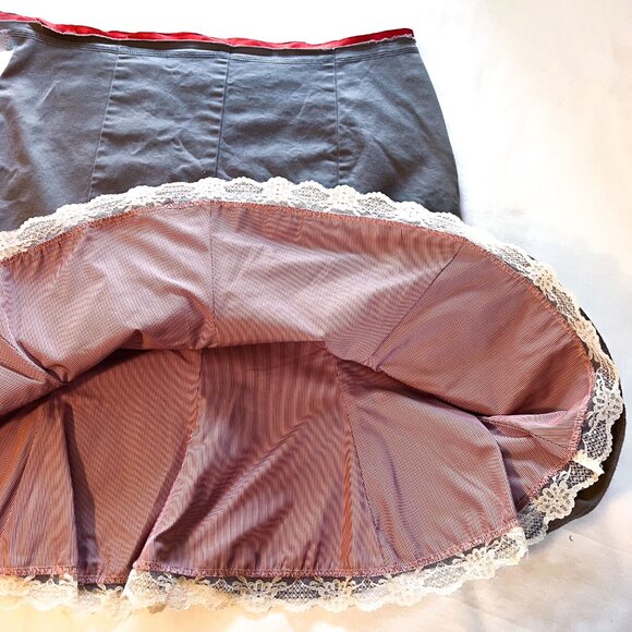 Odd Molly Overlap Lace Trim Midi Skirt Bohemian Size: Odd Molly Size 3 = US 12 L - Picture 6 of 16